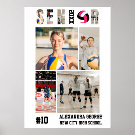 Póster Graduación de la Noche de Veteranos de Voleibol