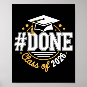 Póster Graduación de la promoción de 2026 Graduado mayor