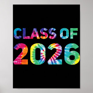 Póster Graduación de la promoción de 2026 Tye Dye 2026 Se