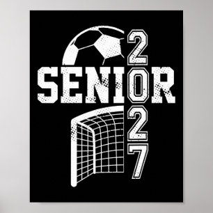 Póster Graduación de la promoción de 2027 equipo de fútbo