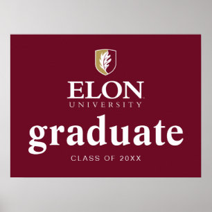 Póster Graduación de la Universidad de Elon