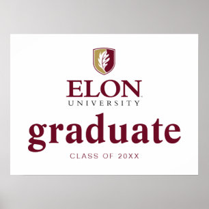 Póster Graduación de la Universidad de Elon