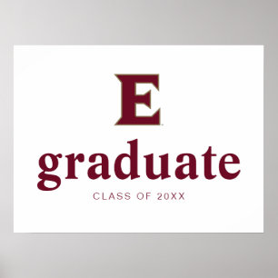 Póster Graduación de la Universidad de Elon