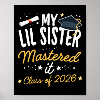 Póster Graduación de Maestría Mi Hermana Menor lo Dominó 