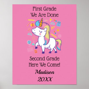Póster Graduación de preescolar y jardín de infancia elem