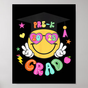 Póster Graduación de rostros de Groovy de Graduación de C