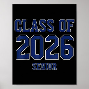 Póster graduación de secundaria superior de la promoción