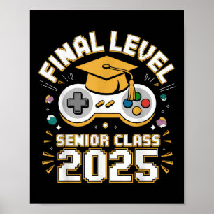 Póster Graduación final de videojuegos para Senior Cl 202