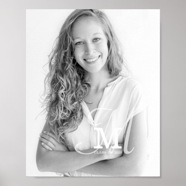Póster Graduación fotográfica de Personalizado de clase m (Frente)