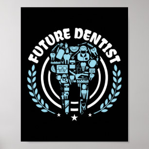 Póster Graduación graciosa de un futuro asistente dental