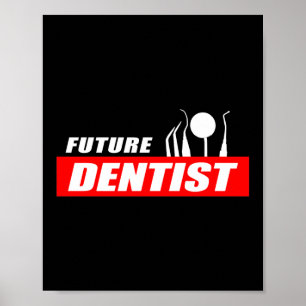 Póster Graduación graciosa de un futuro asistente dental