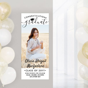 Póster Graduación Imprimible Felicidades por foto vertica