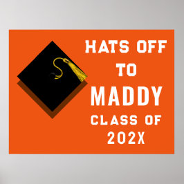 Póster Graduación Naranja 2026