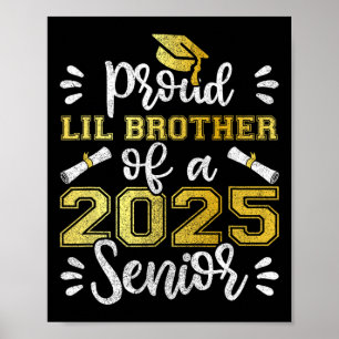 Póster Graduación Orgullosa Hermano Lil De Un Jefe De Div