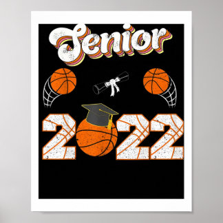 Póster Graduación Poster Senior de Baloncesto