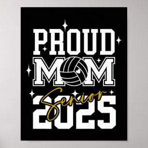 Póster Graduación secundaria de Volleyball Mom 2025