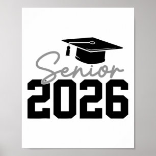 Póster Graduación Senior 2026 Cl de 2026 Para Hombres Muj