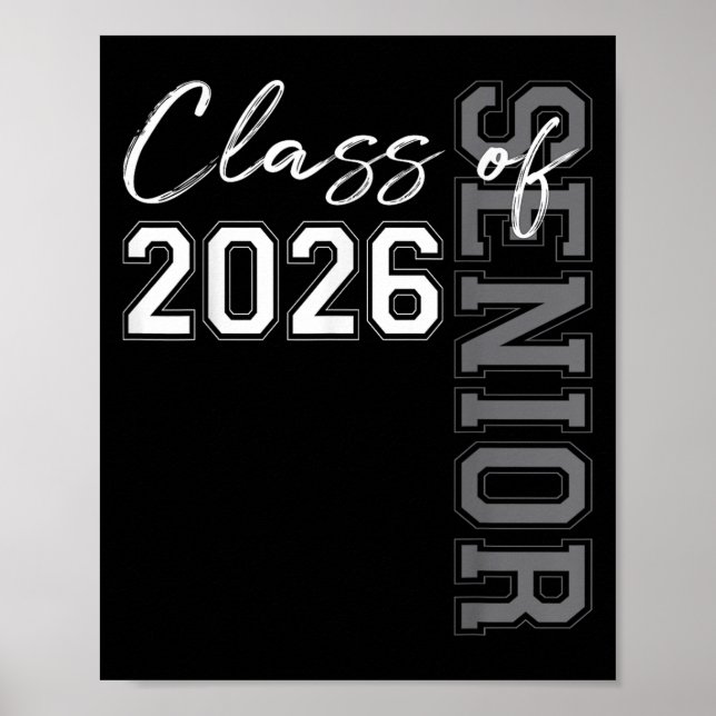 Póster Graduación Senior 2026 Mi Último Primer Día De Cla (Frente)