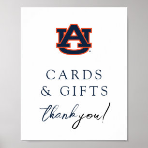 Póster Graduación universitaria de Auburn   Auburn Tigers