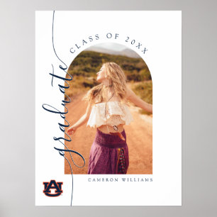 Póster Graduación universitaria de Auburn Auburn Tigers