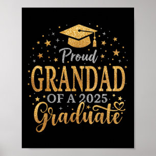 Póster Graduada Orgullosa Y Gradual De Un Graduado De Cl
