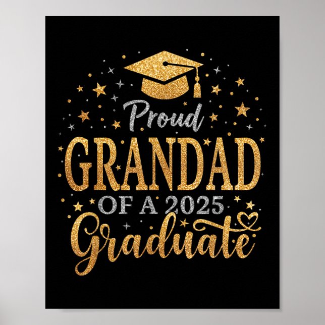Póster Graduada Orgullosa Y Gradual De Un Graduado De Cl  (Frente)