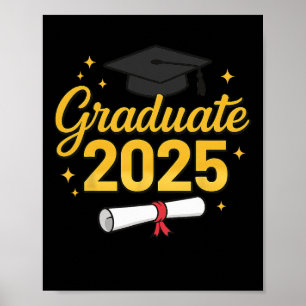 Póster Graduado 2025 Para El Cl De 2025 Graduación Que Co