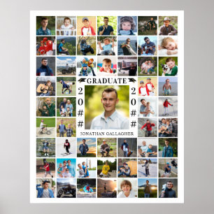 Póster Graduado 55 Fotos Recuerdo