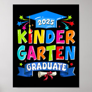 Póster Graduado de jardines de infancia 2025 Niños de pos