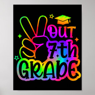 Póster Graduado De Sexto Grado 2024 Feliz Último Día De S