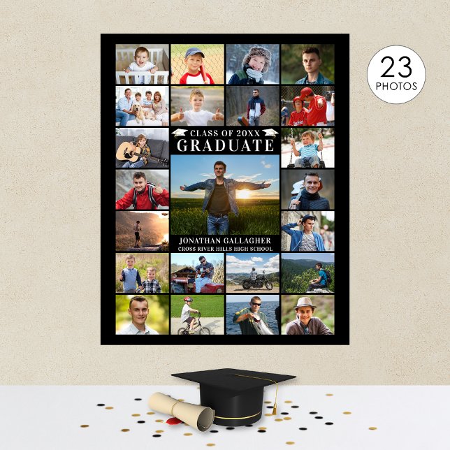 Póster Graduado Moderno Collage de 23 Fotos Color Persona (Subido por el creador)