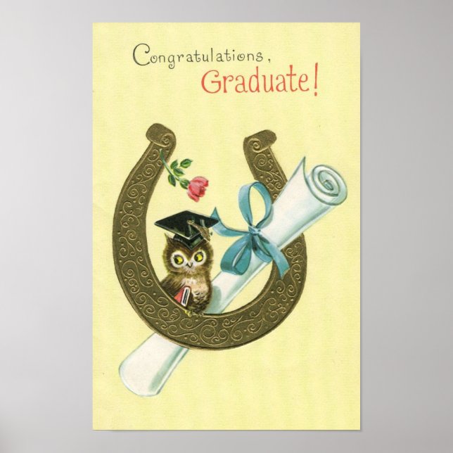 Póster Graduado Vintage (Frente)