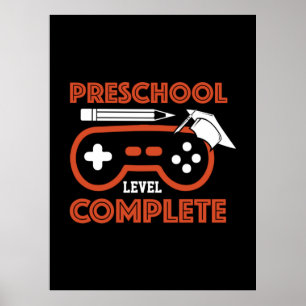 Póster Graduation Art Preschool Level Complete