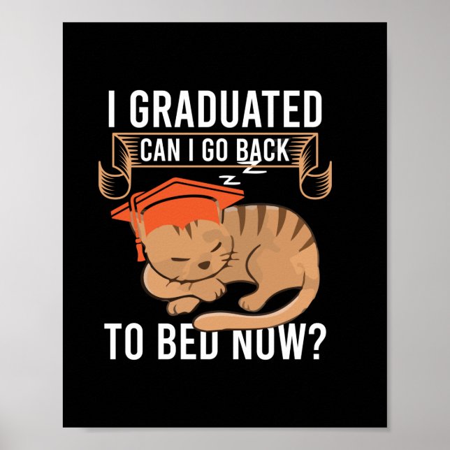 Póster Graduation Gift | I Graduated Can I Go Back (Frente)