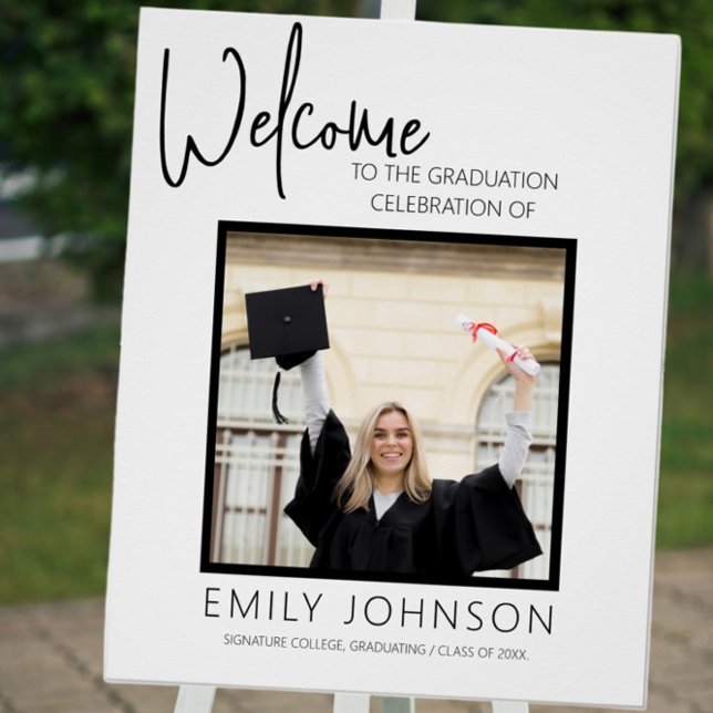 Póster Graduation Party Welcome Sign Template (Subido por el creador)
