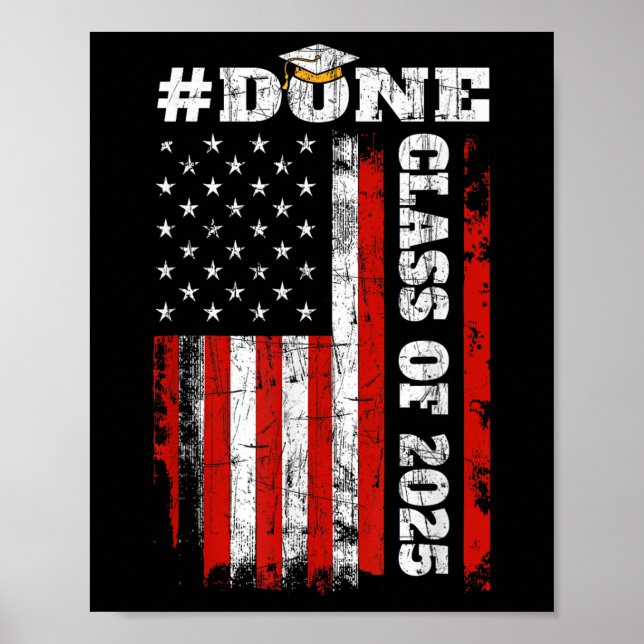 Póster Graduation Shirt Design_ Done Cl De 2025 Con Us F (Frente)