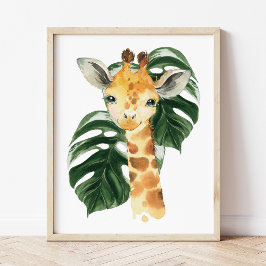 Póster Grafa, animales de la jungla, animales de safari,