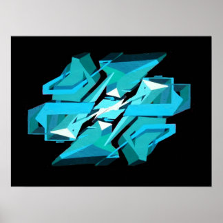 Póster Graffiti 3D