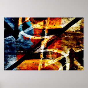 Póster Graffiti abstracto
