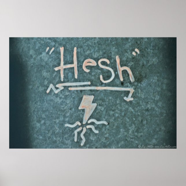 Póster Graffiti al azar: Poster de Hesh Lightning Bolt (Frente)
