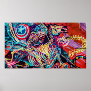 Póster Graffiti Apocalypse Horseman