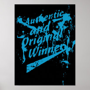 Póster Graffiti auténtico original ganador salpicadura de