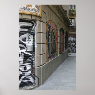 Póster Graffiti - Barcelona