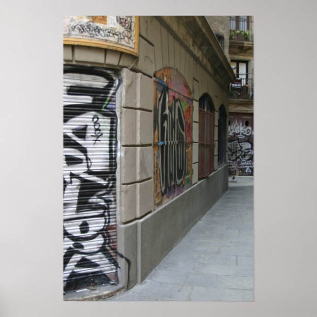 Póster Graffiti - Barcelona (Frente)