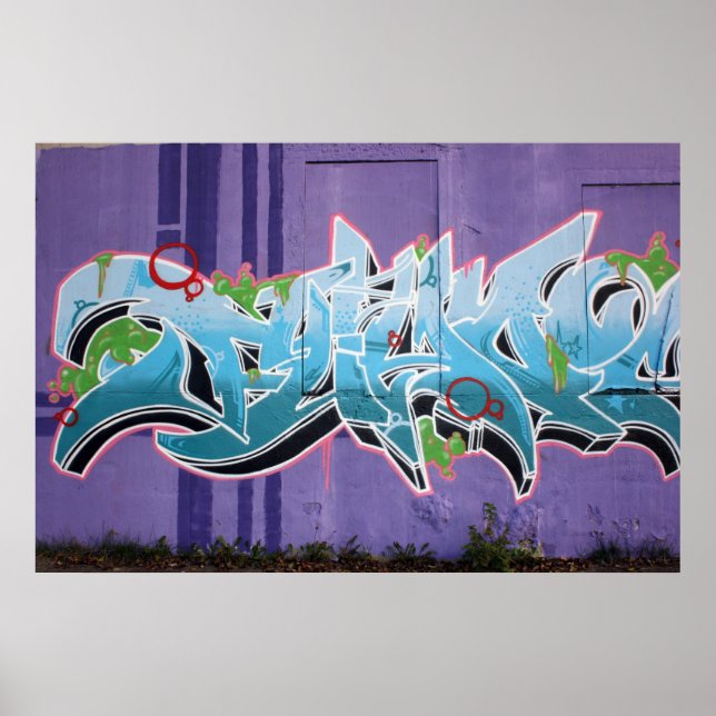 Póster Graffiti, Berlín, Alemania (Frente)