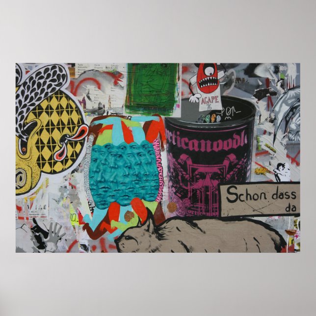 Póster Graffiti, Berlín, Alemania (Frente)