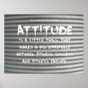 Póster Graffiti blanco en el Poster de Iron Fitness Corru