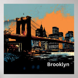 Póster Graffiti Brooklyn