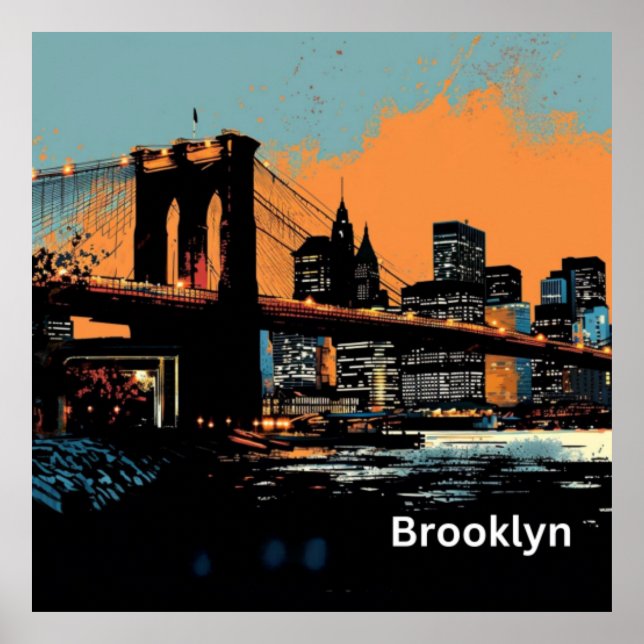 Póster Graffiti Brooklyn (Frente)