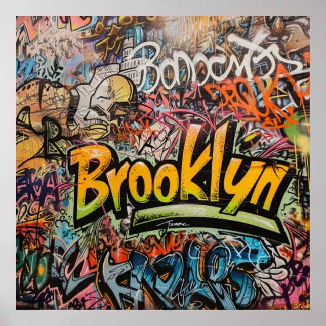 Póster Graffiti Brooklyn (Frente)